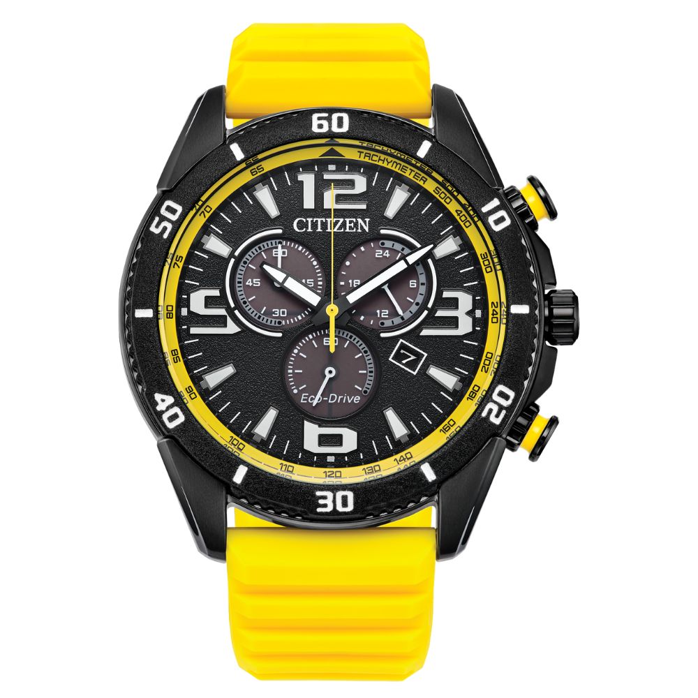 Citizen Brycen Black Dial Silicone Strap AT2585-08E