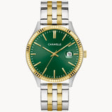 Bulova Dress Green Dial Stainless Steel Watch 45B162