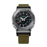 Casio G-Shock Analog Digital Green Cloth Band GM-2100CB-3A