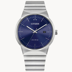 Citizen Axiom Eco-Drive Blue Dial Unisex Watch BM7580-51L