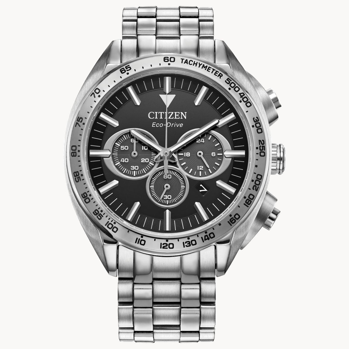 Citizen Carson Black Dial Stainless Steel Bracelet CA4540-54E