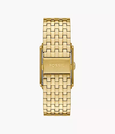 Fossil Carraway Three-Hand Gold-Tone Stainless Steel Watch FS6009