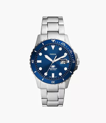 Fossil Blue Dive Three-Hand Date Stainless Steel Watch FS6029