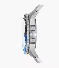 Fossil Blue GMT Stainless Steel Watch FS5991