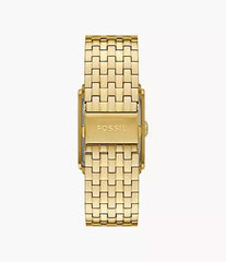 Fossil Carraway Three-Hand Gold-Tone Stainless Steel Watch FS6009