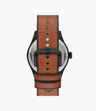 Fossil Defender Solar-Powered Luggage Leather Watch FS5978