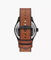 Fossil Defender Solar-Powered Luggage Leather Watch FS5978