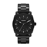 Fossil Machine Black Dial Black-plated Mens Watch FS4775