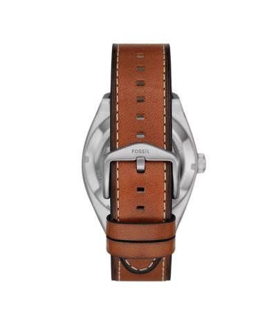 Fossil Men's Everett Automatic Brown Leather Watch ME3261