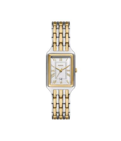 Fossil Raquel Three-Hand Date Two-Tone Stainless Steel Watch ES5368