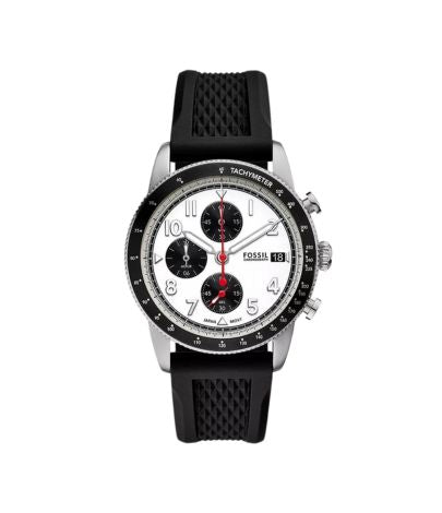 Fossil Sport Tourer Chronograph Black Silicone Watch FS6087