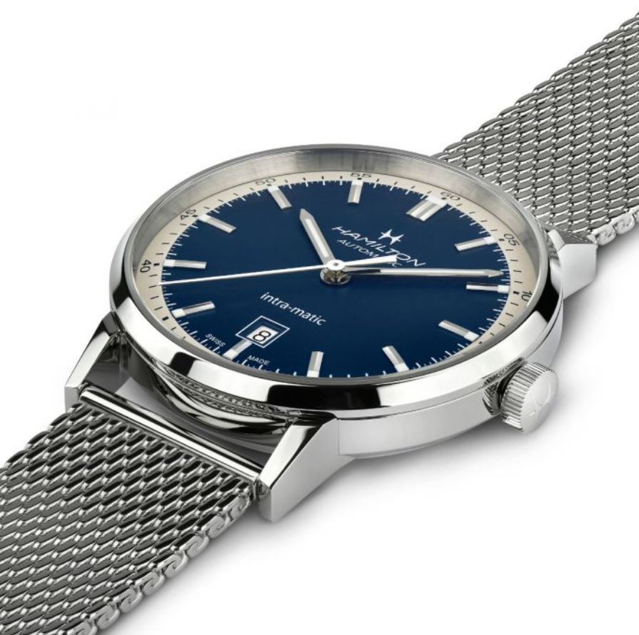 Hamilton American Classic Intra-Matic Auto Blue Dial Watch H38425140