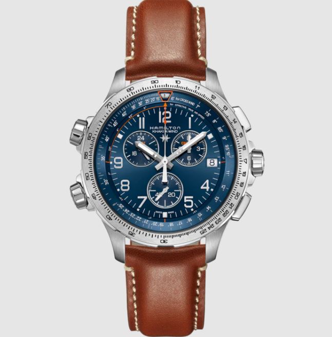 Hamilton Khaki Aviation X-wind GMT Chrono Quartz Watch H77922541