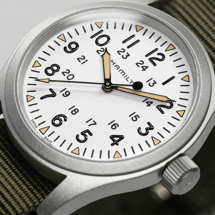 Hamilton Khaki Field Mechanical Mechanical white dial 38mm H69439411