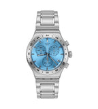 Swatch THAT'S SO PEACHY (43mm) Blue Chronograph Dial YVS528G