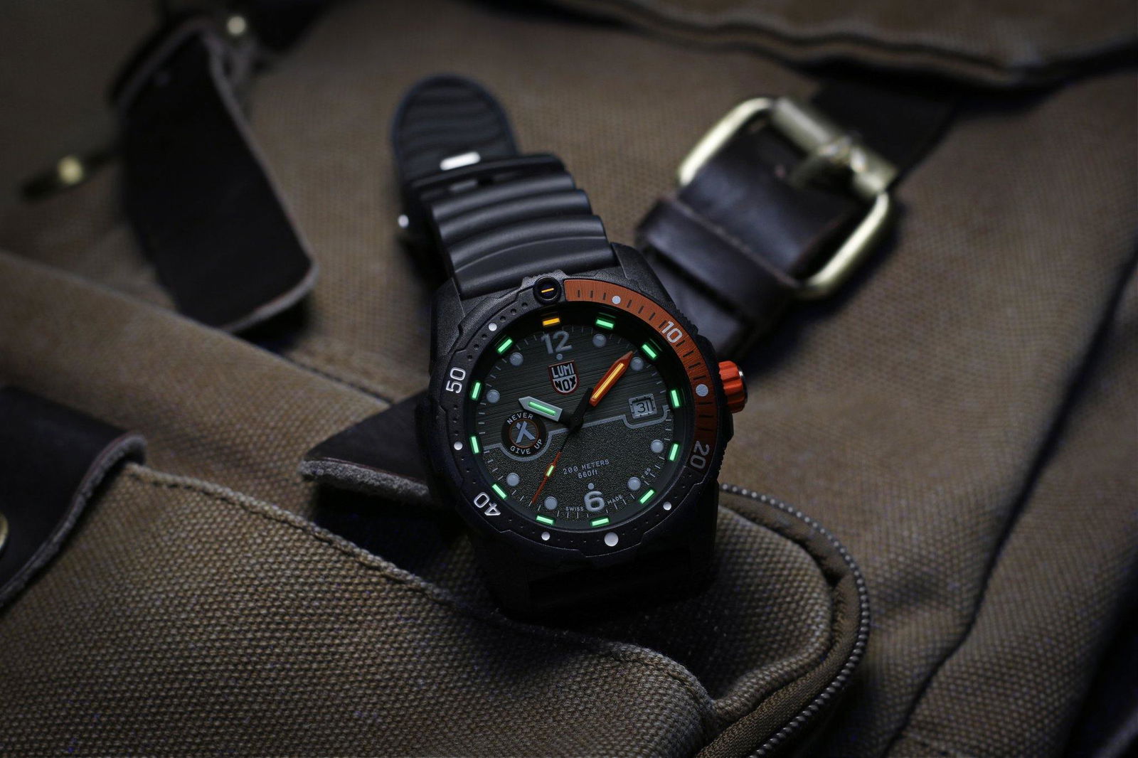 Luminox Bear Grylls Black And Orange tone XB.3729