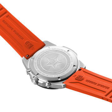 Luminox  Chronograph 44mm, Orange Rubber Strap Diver Watch XS.3149