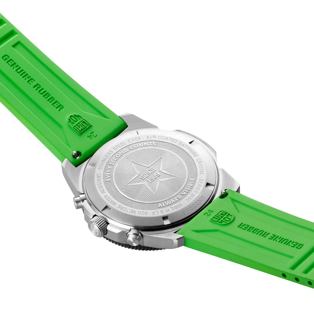 Luminox Pacific Diver Chronograph Green Strap Swiss Watch 3157.NF