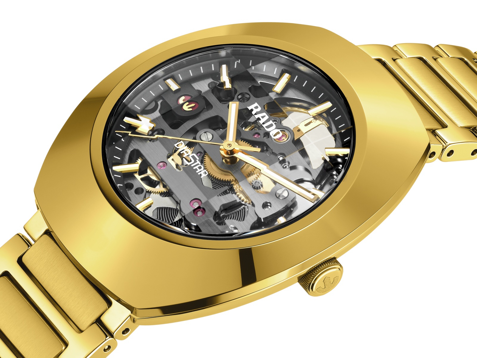 RADO DiaStar Original Skeleton Yellow-Gold Men's Watch R12164153