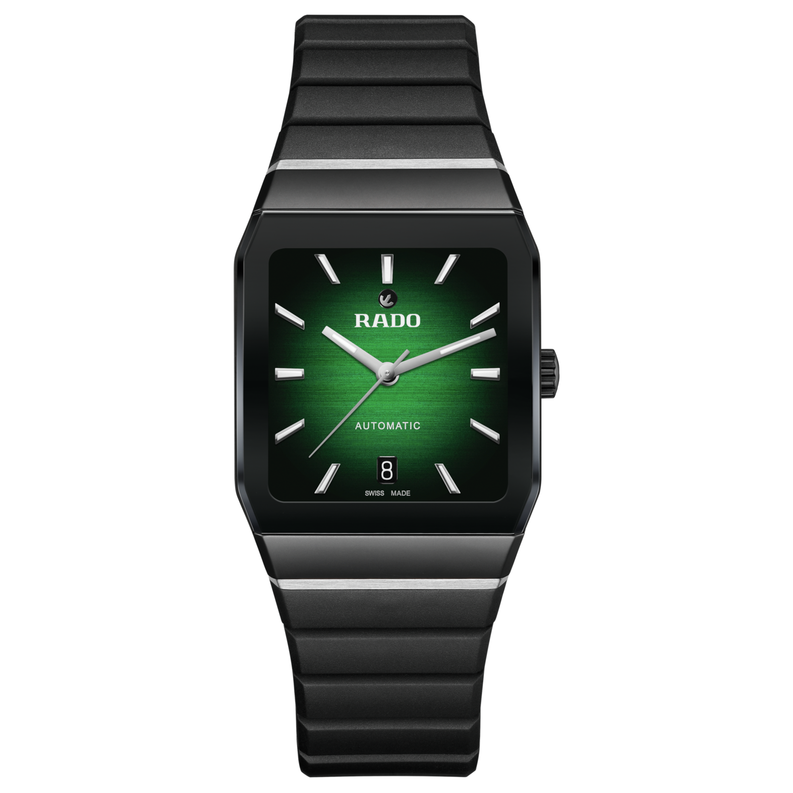 Rado Anatom Automatic Green Dial Rubber Strap Watch R10202319