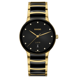 Rado Centrix Diamonds Black Dial Gold-Tone watch R30022742