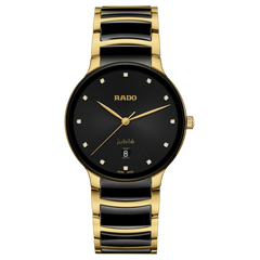 Rado Centrix Diamonds Black Dial Gold-Tone watch R30022742