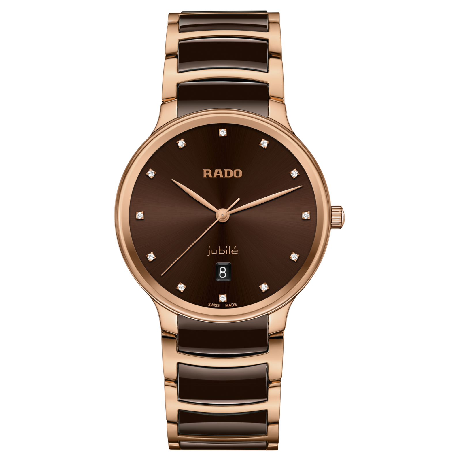 Rado Centrix Diamonds Brown Dial Men's Watch R30023732