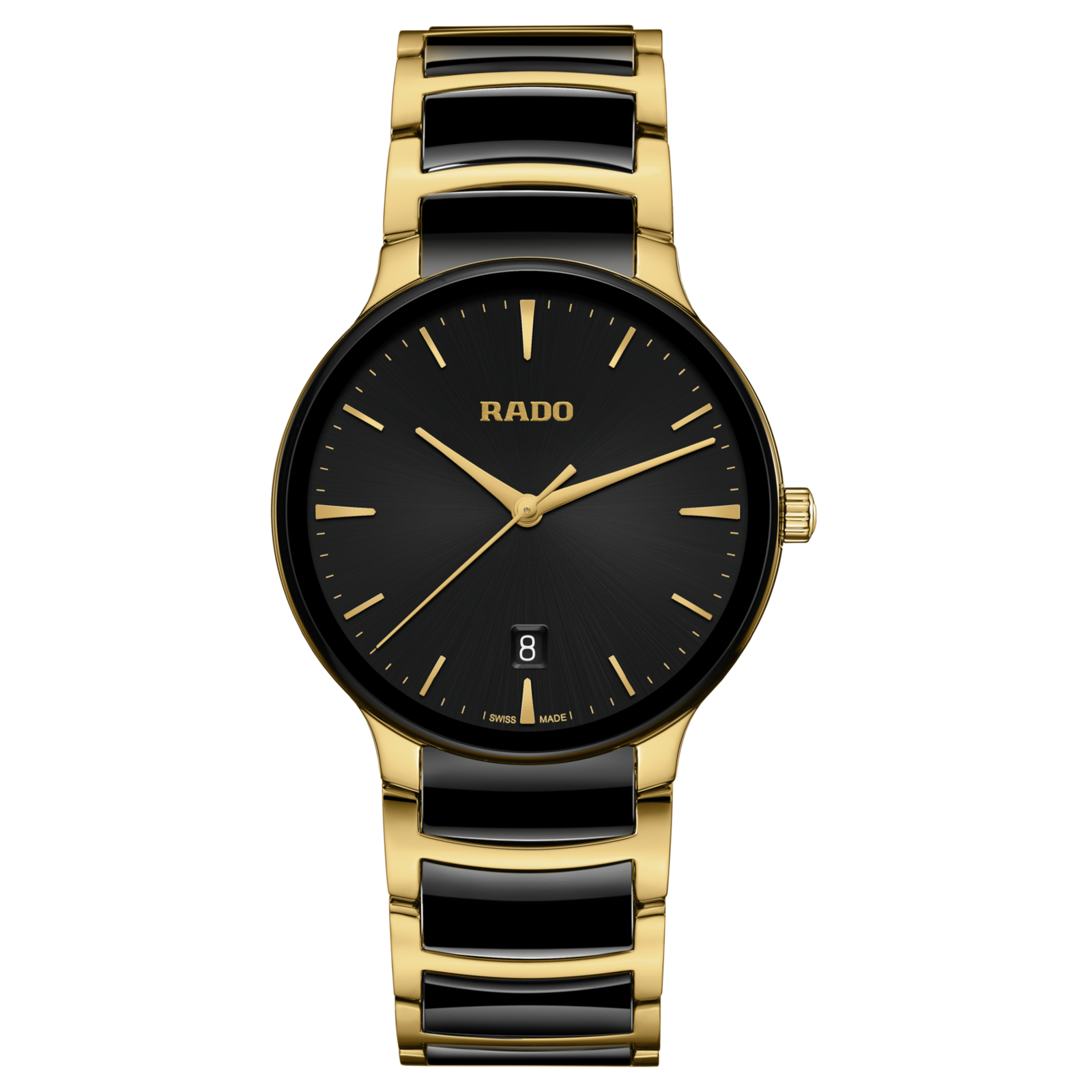 Rado Centrix Gold-Black Ceramic Men's Watch R30022152