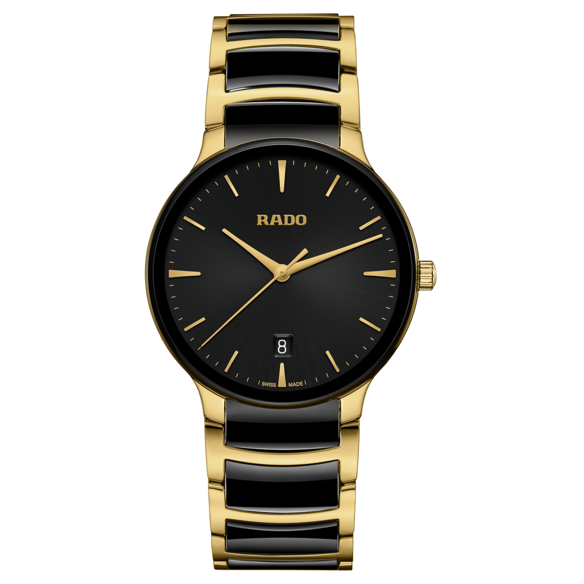 Rado Centrix Gold-Black Ceramic Men's Watch R30022152