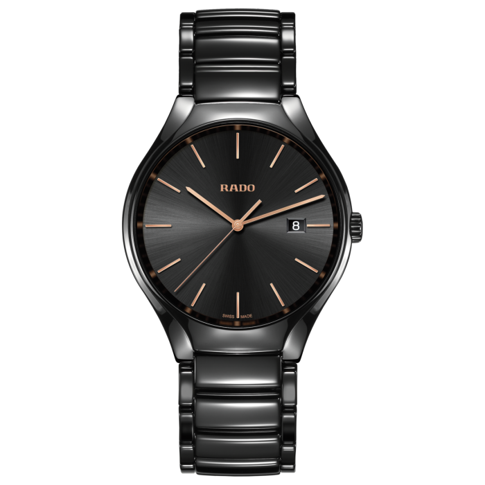 Rado True Black Dial Ceramic Men's Watch R27238162