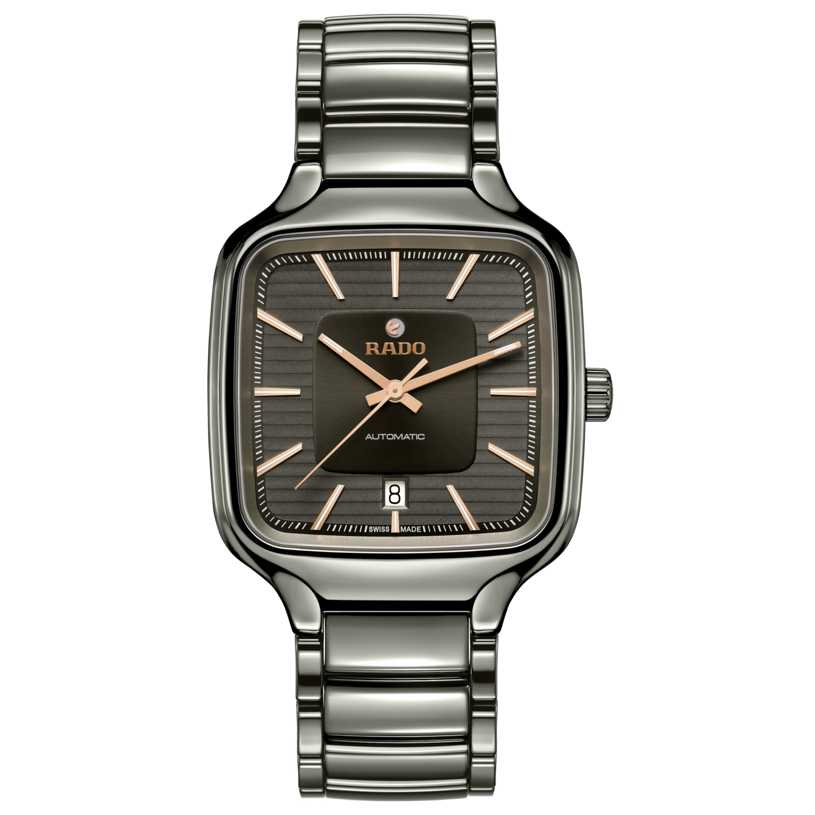 Rado True Square Automatic Grey Dial Bracelet Watch R27077102