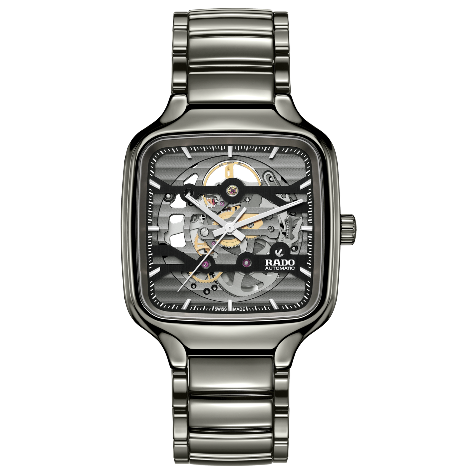 Rado True Square Automatic Skeleton Black Dial Watch R27125152