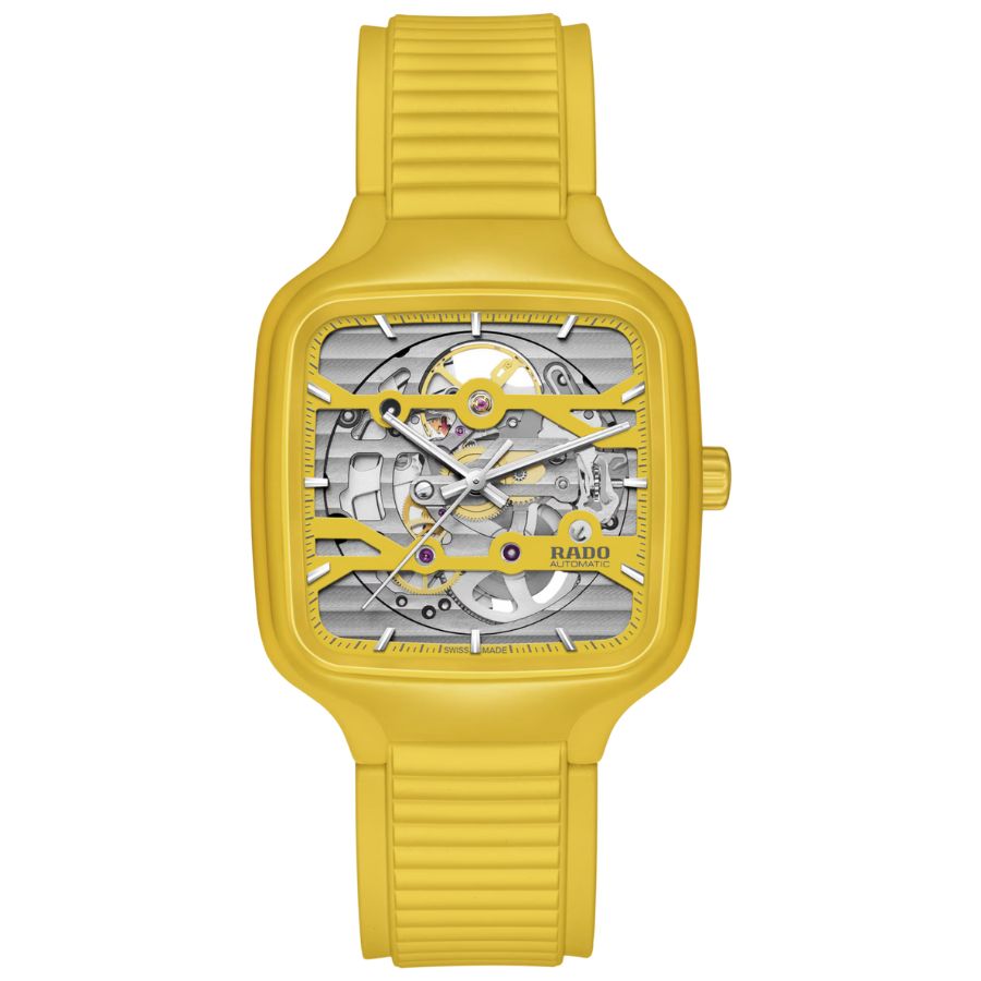 Rado True Square Automatic Yellow Dial Unisex Watch R27177255