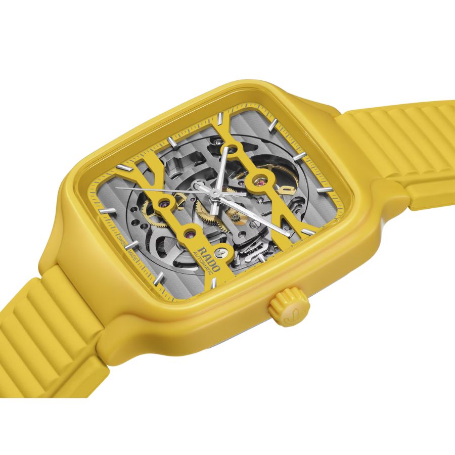 Rado True Square Automatic Yellow Dial Unisex Watch R27177255