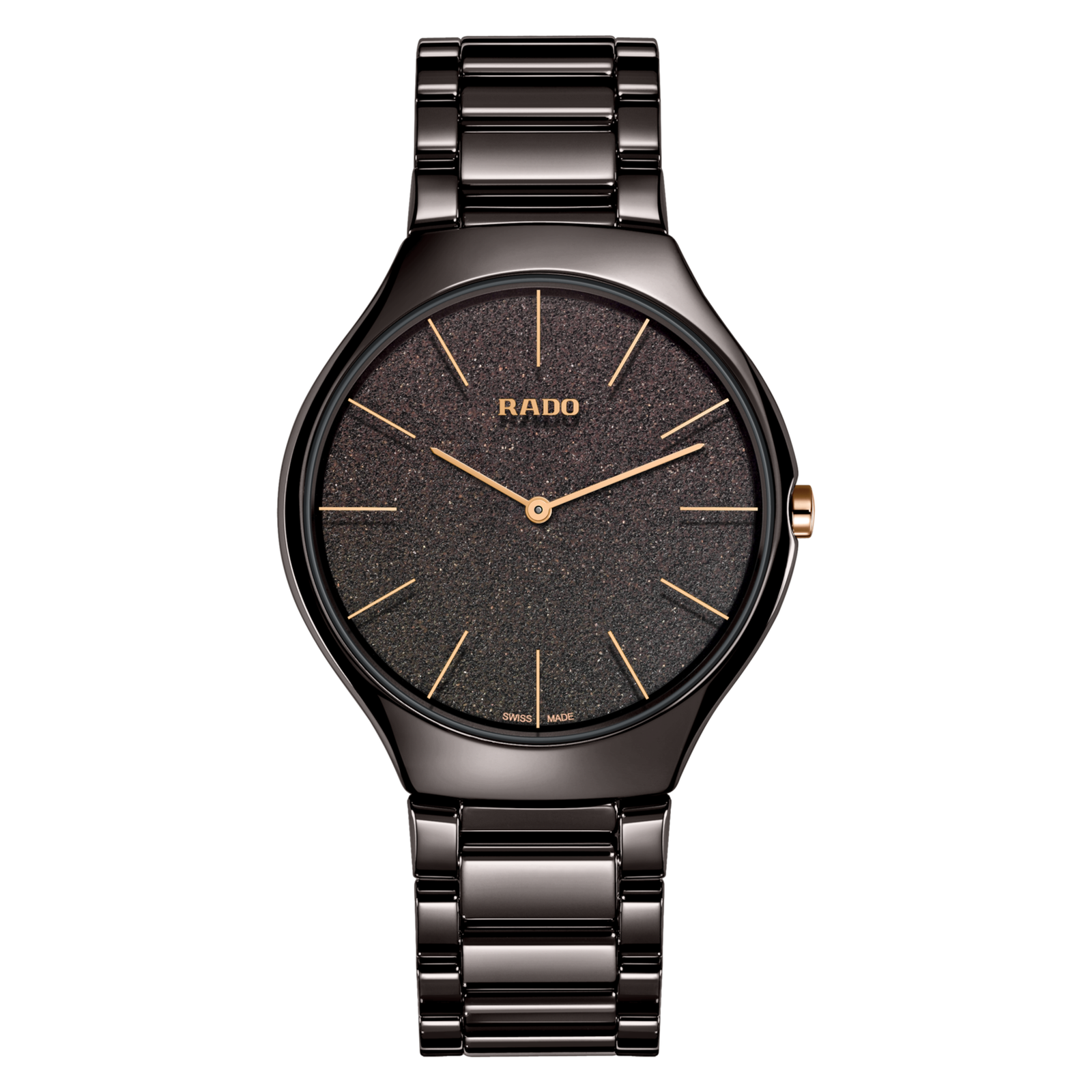 Rado True Thinline Brown Dial Ladies Watch R27004302