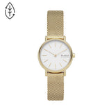 SKAGEN Signatur Slim Gold-Tone Steel-Mesh Watch SKW2693