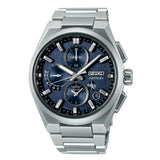 Montre chronographe Seiko Astron GPS Solar 5X à double fuseau horaire SSH161J1