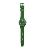 Montre Swatch Chrono à dominante verte SUSG407