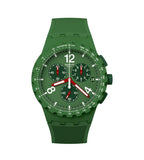 Montre Swatch Chrono à dominante verte SUSG407