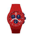 Swatch Chrono Watch Primarily Red SUSR407