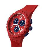 Swatch Chrono Watch Primarily Red SUSR407