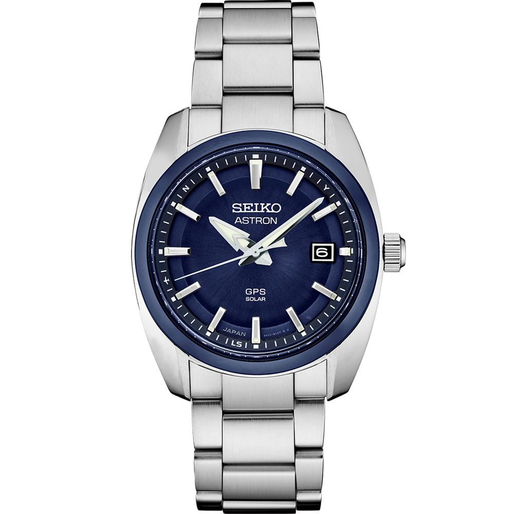 Seiko Astron Blue Dial Stainless Men's Watch SSJ003J1