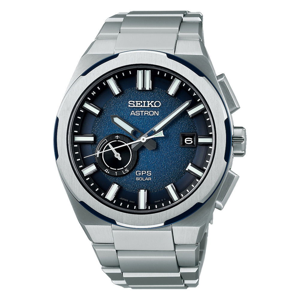 Seiko Astron GPS Solar  3X62 blue Dial Watch SSJ023