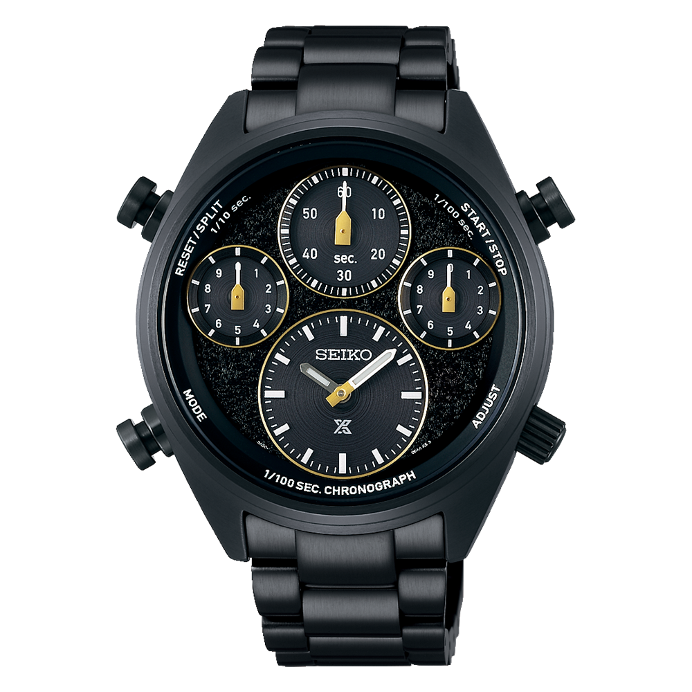 Seiko Chronograph Black Dial Mens Watch SFJ007