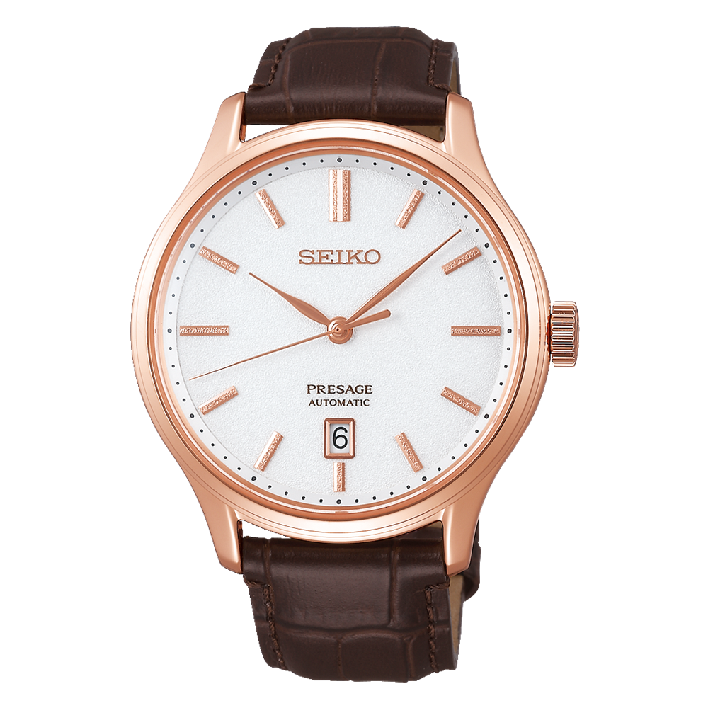 Seiko Presage Japanese Garden Brown Leather Band, Watch SRPD42J1