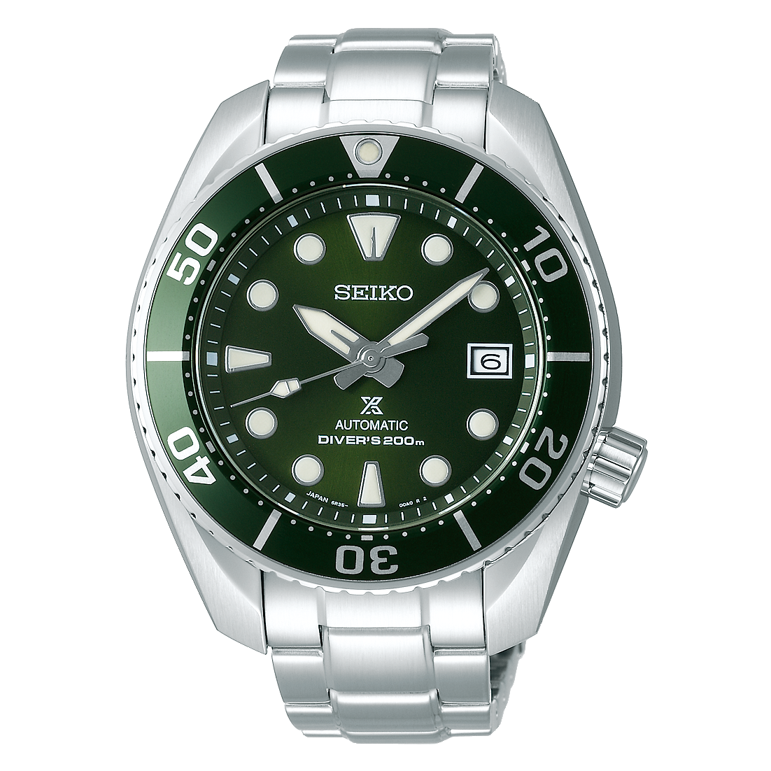 Seiko Prospex Silver & Green Automatic Watch SPB103J1