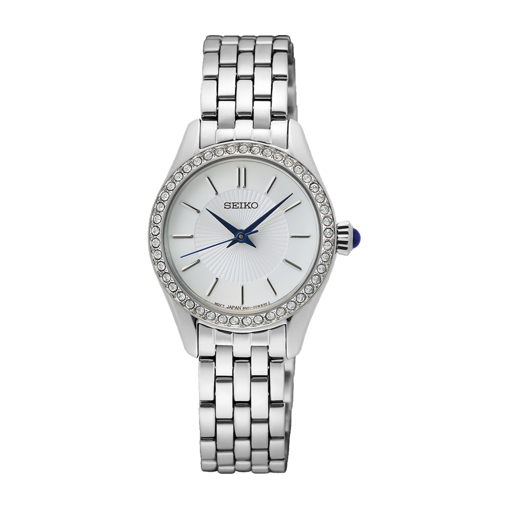 Seiko Quartz White Dial Ladies Watch SUR539P1