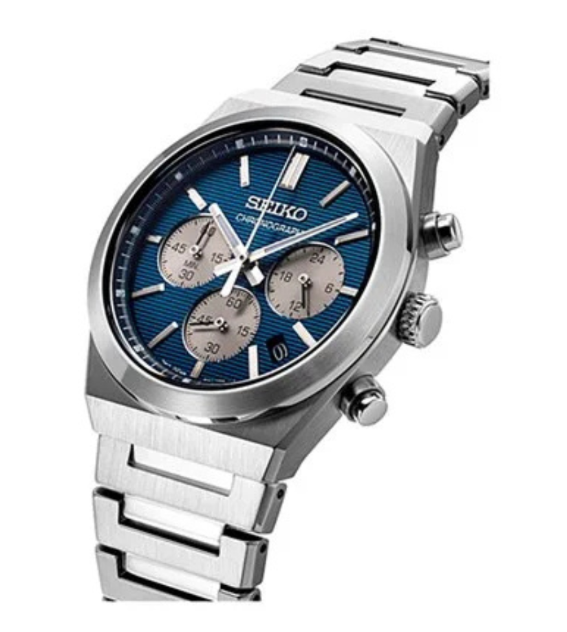 Montre chronographe Seiko Sport en acier inoxydable SSB453P1