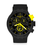 Swatch Checkpoint Yellow Chronograph Quartz Unisex Watch SB02B403