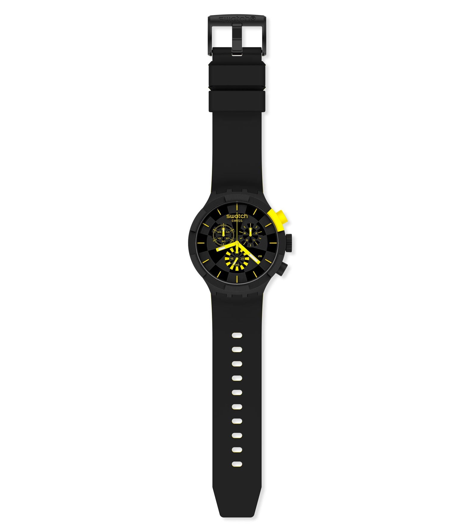 Swatch Checkpoint Yellow Chronograph Quartz Unisex Watch SB02B403